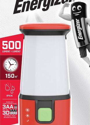 Кемпінговий ліхтар Energizer 500лм на акумуляторі Червоний/чорний
