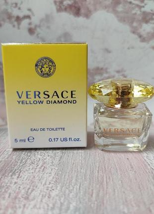 Мініатюра туалетної води versace yellow diamond