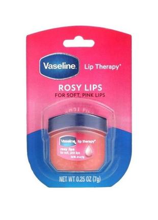 Vaseline 
бальзам для губ lip therapy, «розовые губы», 7 г
