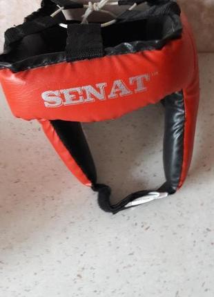 Шлем для бокса Senat красный