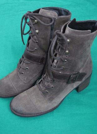 Paul green (39, 25 см) замшевые ботинки женские демисезон