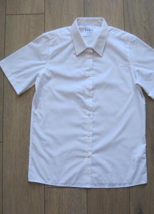 Marks & spencer (158) белая рубашка подростковая