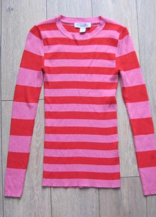 Amisu (xs) свитер кофта в рубчик
