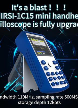 FNIRSI 1C15 цифровой осциллограф 110МГц 500MS/s, Li-Ion, кейс+ЗУ