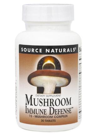 Комплекс із 15 Різновидів Грибів, Mushroom Immune Defense, Sou...