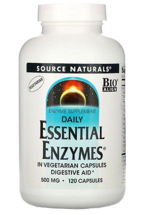 Эфирные Энзимы, 500 мг, Daily Essential Enzymes, Source Natura...