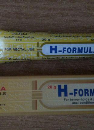 Египет. H-FORMULA мазь от геморроя. 20 мл. Формула