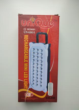 Світильник, ліхтар з акумулятором UN-6801