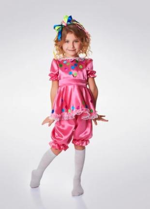 Детский карнавальный костюм на девочку Хлопушка ABC