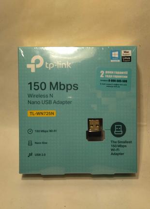 Беспроводной USB адаптер TP-Link TL-WN725N, WiFi адаптер ПК и ...