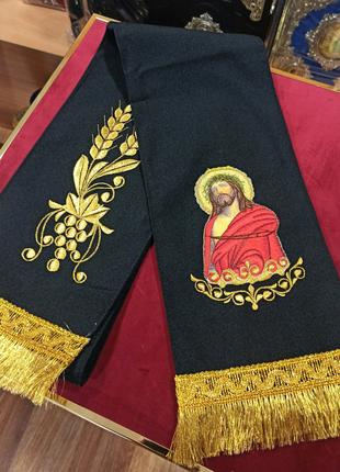 Закладка в Євангеліє з вишивкою і іконою