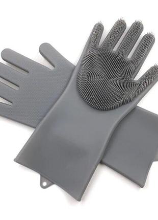 Перчатка Gloves for washing dishes для мойки посуды (Grey) | С...