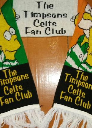 Шарф роза Celtic FC Simpsons Fan Club