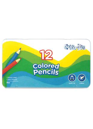 Карандаши цветные Marco Colorite 12 цветов в металле 1100-12TN