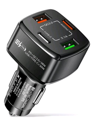 Автомобільний зарядний пристрій Quick Charge 3.0 38W