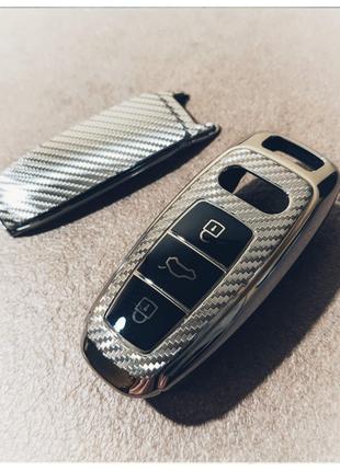 Чехол на ключ Audi A3 A4 B9 A6 C8 A7 S7 4K A8 D5 S8 Q7 Q8 SQ8 ...