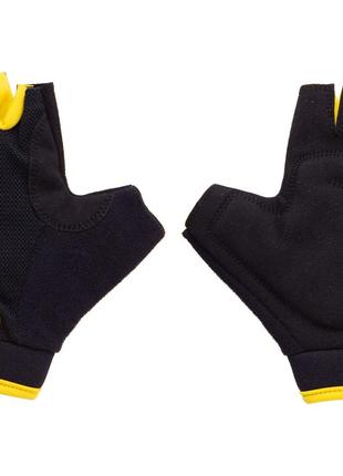 Перчатки Green Cycle SIMPLA 2 без пальців XL чорно-жовті