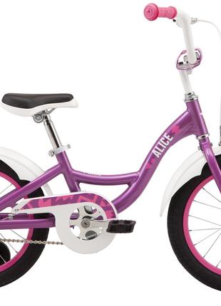 Велосипед 16" Pride ALICE 16 2022 фиолетовый