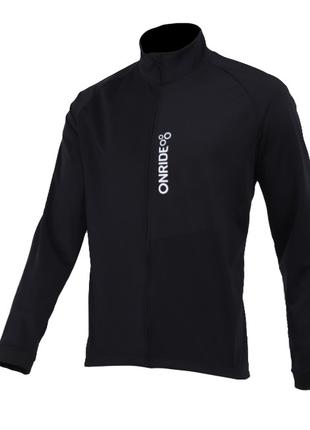 Велокуртка осіння ONRIDE Case колір чорний XL, Куртки