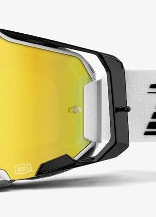 Мото очки 100% ARMEGA Goggle Atmos - Mirror Gold Lens, Mirror ...