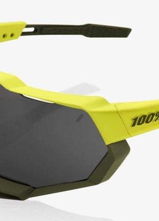 Велосипедные очки Ride 100% SPEEDTRAP - Soft Tact Banana - Bla...
