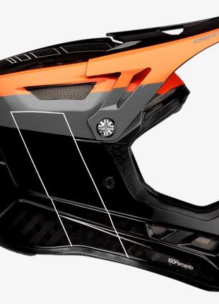 Вело шлем Ride 100% AIRCRAFT CARBON Helmet (Darkblast), L, L