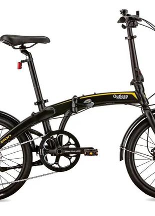 Велосипед складной 20" Outleap Zion 2022, черный, алюминиевая ...