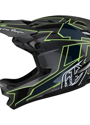 Вело шлем фуллфейс TLD D4 Carbon, [GRAPH GRAY / GREEN] MD