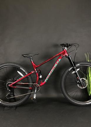 Велосипед двухподвесной 29" Norco Fluid FS 3 L", бордовый с зе...