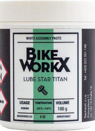 Смазка для резьбовых соединений BikeWorkx Lube Star Titan банк...