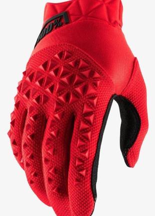 Детские мото перчатки Ride 100% AIRMATIC Youth Glove (Red), YS...