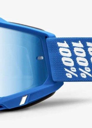 Мото очки 100% ACCURI 2 Goggle Yarger - Mirror Blue Lens, Mirr...