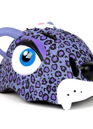 Шлем велосипедный Crazy Safety "Пурпурный леопард" VT$&