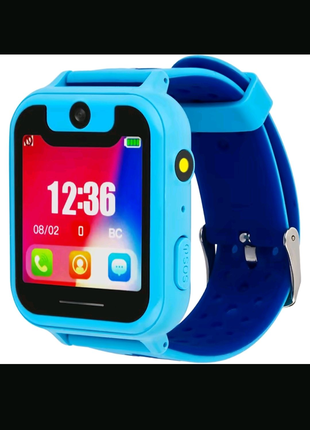 Детские смарт часы-телефон с (iQ4500 blue)