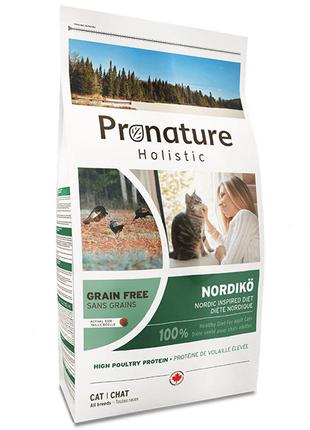 Сухой беззерновой холистик корм Pronature Holistic Nordikо Инд...