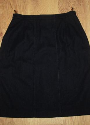 Теплая шерстяная юбка wenger германия 100% шерсть 38-40р.