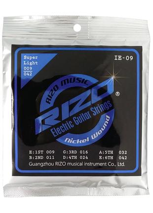 Струны для электрогитары RIZO nickel wound 9-42