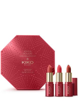 Kiko Milano Joyful Holiday Lovely Mini Lipstick Kit набір з мі...