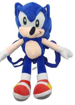 Мягкий рюкзак игрушка для детей Super Sonic