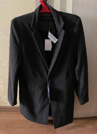 Чоловіче пальто темно-сірого кольору (темно-графітовий)