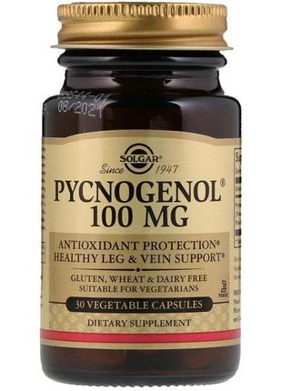 Пикногенол Solgar Pycnogenol 100 mg 30 Veg Caps