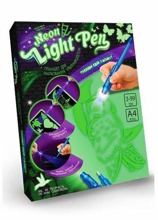 Набор креативного творчества danko toys "neon light pen" сова ...
