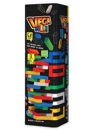 Игра настольная danko toys vega color (вега, башня, дженга, дж...