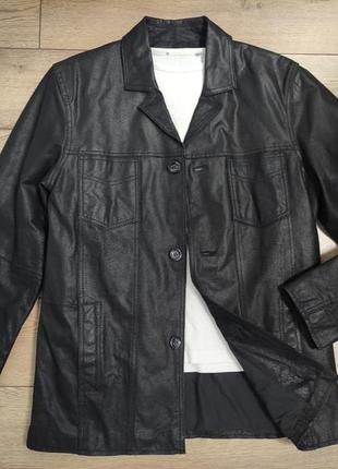 Clockhouse куртка кожаная черная мужская жакет пиджак р. m 48 ...