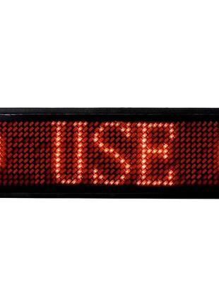 Электронный LED бейдж UKC B1248 Red (5038)