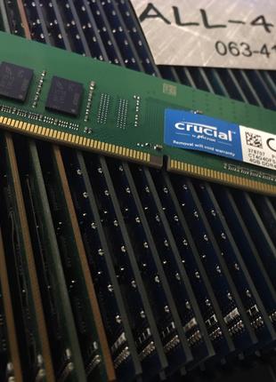 Оперативна пам`ять CRUCIAL DDR4 4GB DIMM 1.2V 1Rx8 PC4 - 2400T...
