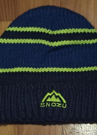 Тепла шапка "snozu" на хлопчика 3-4 роки нова 200 грн