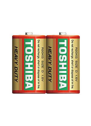 Батарейка солевая TOSHIBA R20/D 2 штуки
