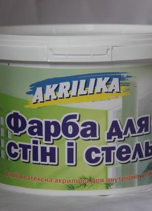 Водоэмульсионная краска для стен и потолков Akrilika 14 кг