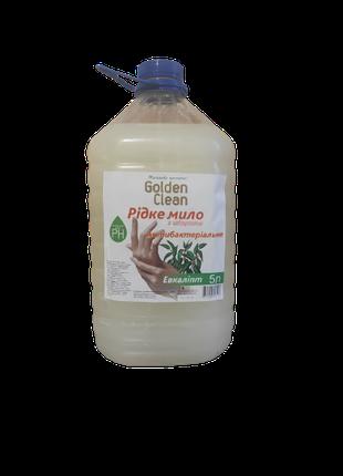 Антибактериальное жидкое мыло для рук 5 л эвкалипт Golden Clean